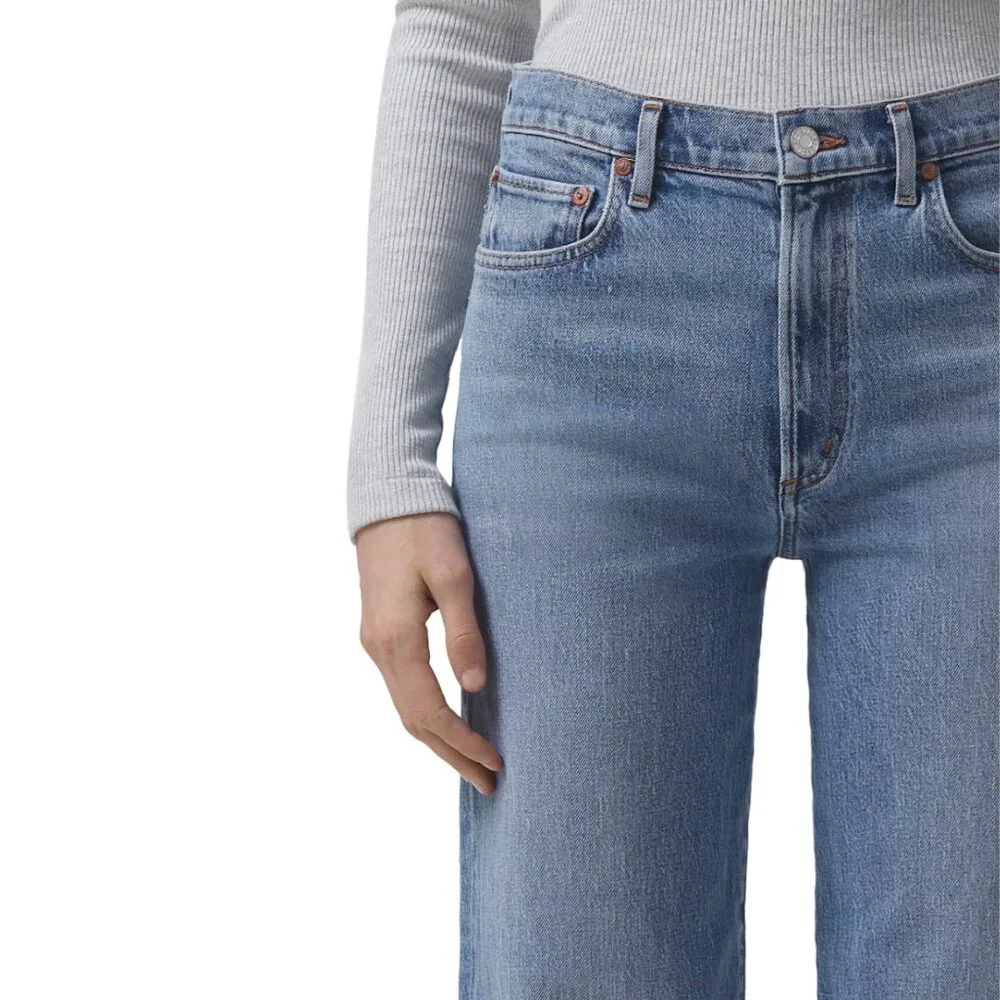 AGOLDE Harper Mid Rise Relaxed Straight Jeans in Flash Size 29 - Picture 5 of 12